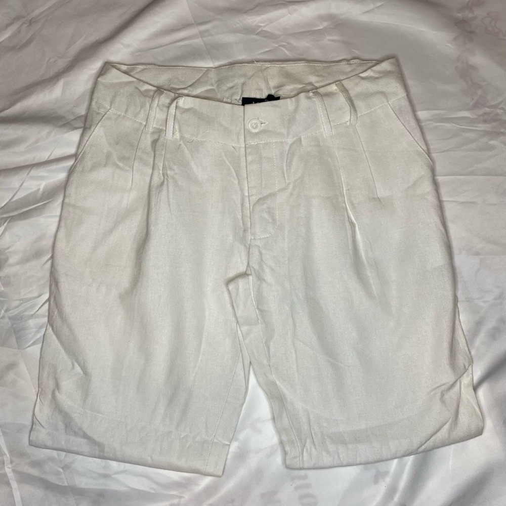 White Loose Fit Pants